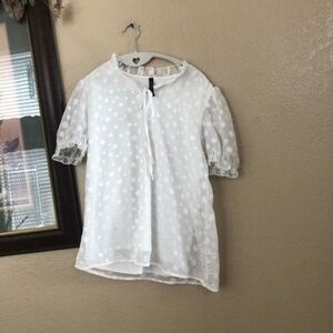 Luna  Rae Polka Dot Top Size Small